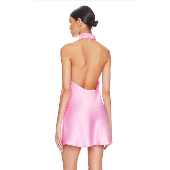 Show Me Your MuMu Jasmine Halter Mini Dress - Women's Medium - New with Tags - Picture 2 of 6